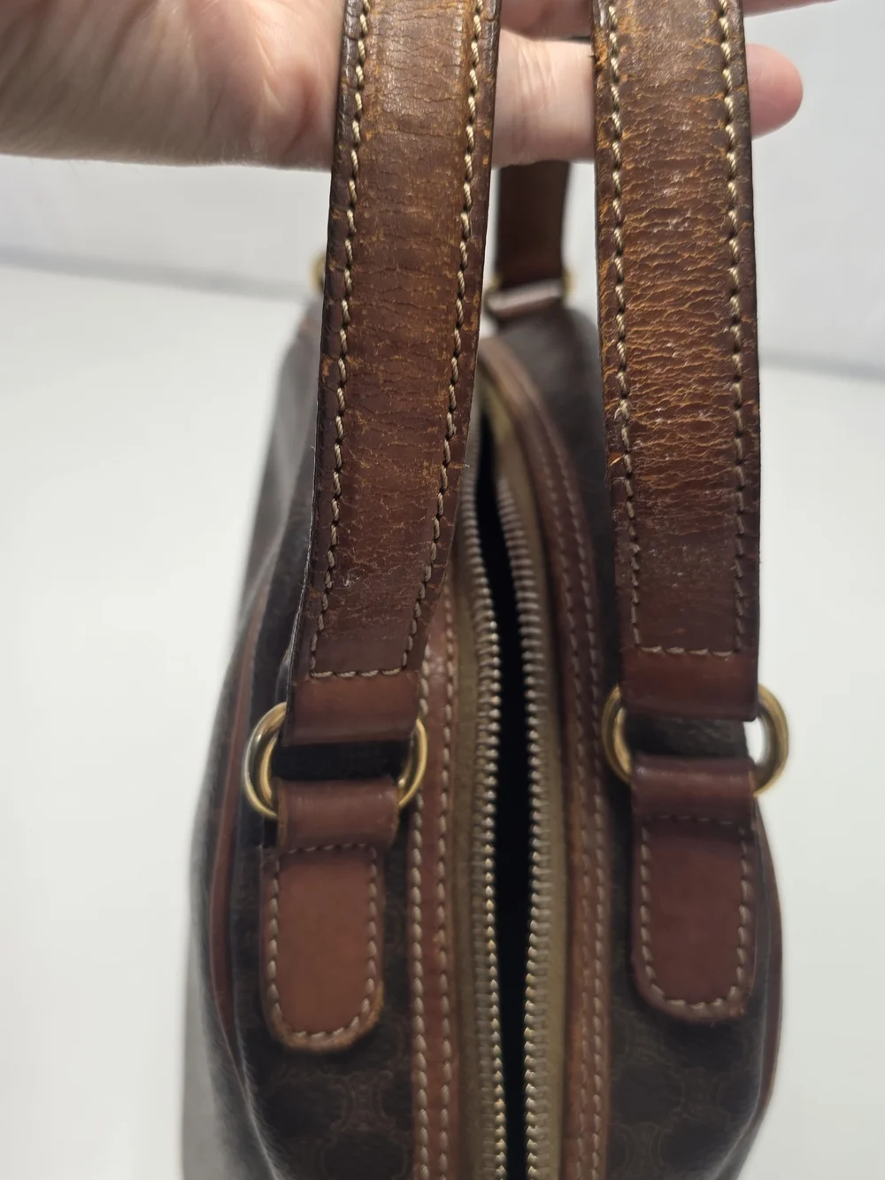 Vintage Celine Macadam Dome Bag
